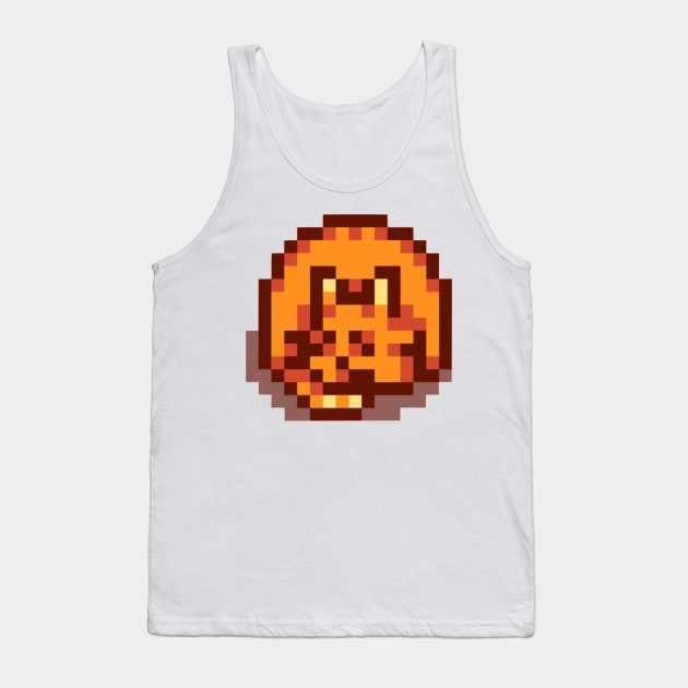 Stardew Valley Sleeping Cat (Curled Up) Tank Top by r9440